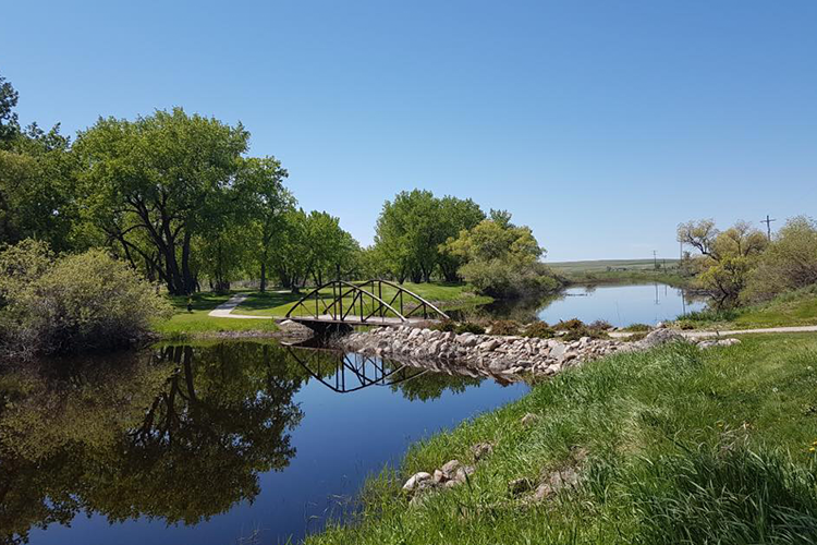 view of golf course pathway